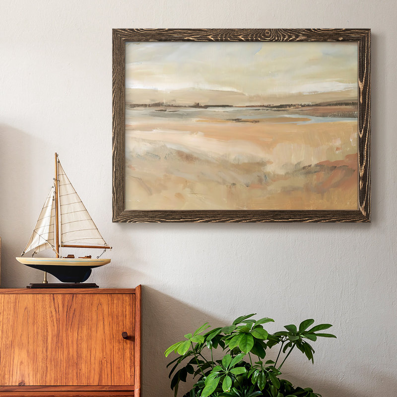 Earth Tone Landscape II, reproduction d'art sur toile, Noyer, H 28 po x l 42 po