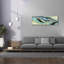  «Placid 1» par Alicia Ludwig, art mural sur toile, 60 po x 20 po