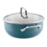 Kitchenaid Color-Finished Stainless Steel 3-Ply Base Casserole With Lid, 4-Quart, Agave