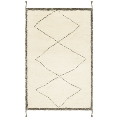 Powell Hand Tufted Wool Geometric Rug