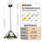 Tiffany-style Stained Glass Pendant Light With E26 Socket