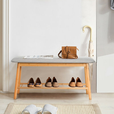 55% Cotton, And 45% Polyester Upholstered Bench