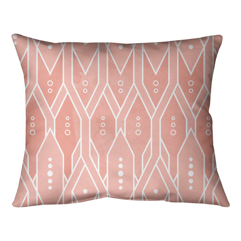 Coussin lombaire, 10 po x 14 po, Duvet synthétique, Orange