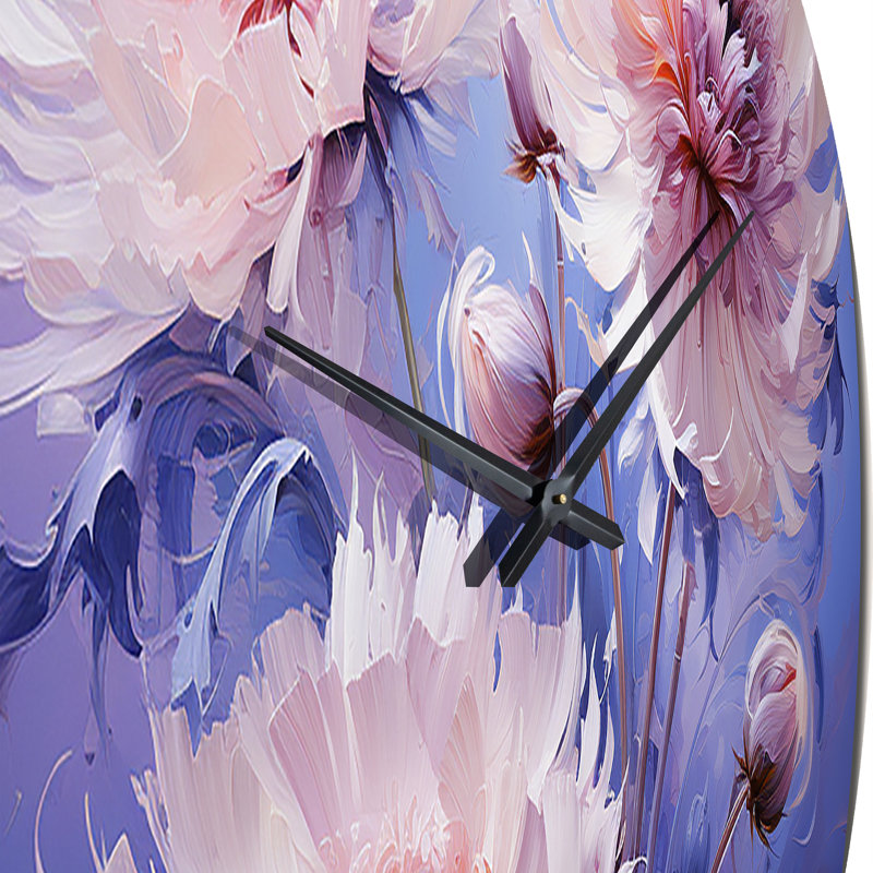 Cyprienne - Horloge murale florale, Grand