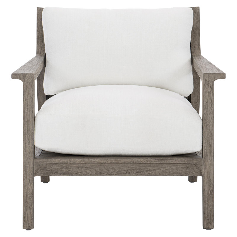 Ibiza Outdoor Teak Lounge Chair, White Linen 6016-000