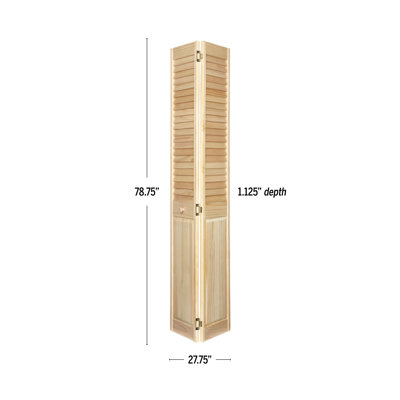 Home Fashion Technologies 80 in. H Bi-Fold Door with Installation Hardware