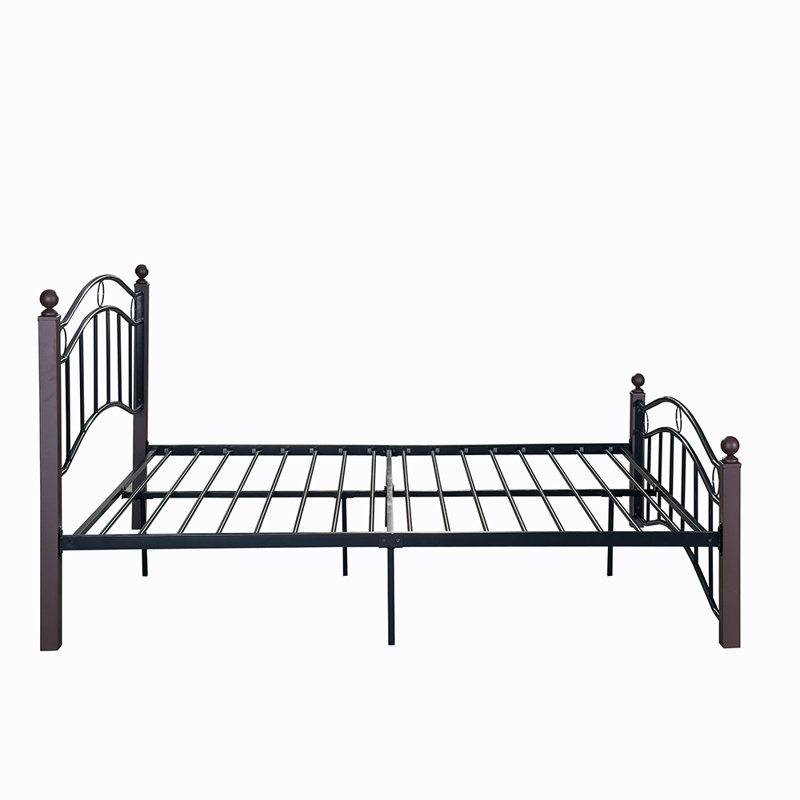 Platform Bed, Flat Black, Queen