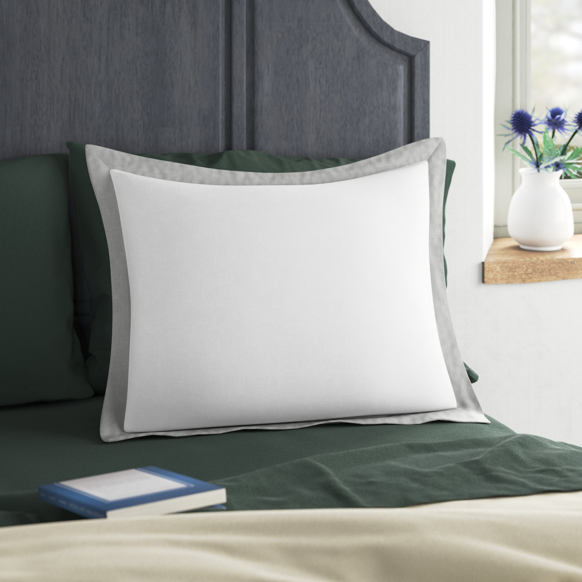 Farmborough Cotton Blend Sham, Standard, Dove