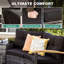 8 Piece Outdoor Patio Furniture Set, Half-moon Curved Sectional Sofa Rattan Conversation Set With Wood Armrests, 2 Half-moon Ottoman,round Table & Side Table-1438349032