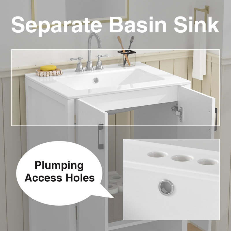 24" Single Bathroom Vanity Set