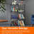 6 Cube Grid Stackable Storage Rack, Stacks Vertically And/Or Horizontally, Black