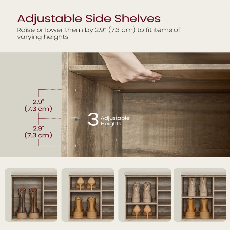 8 Pair Shoe Storage Bench