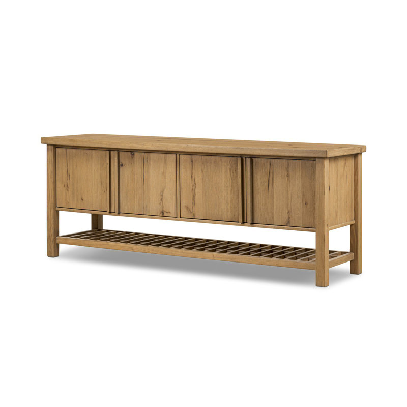 Dalton Media Console-Aged Natural Oak