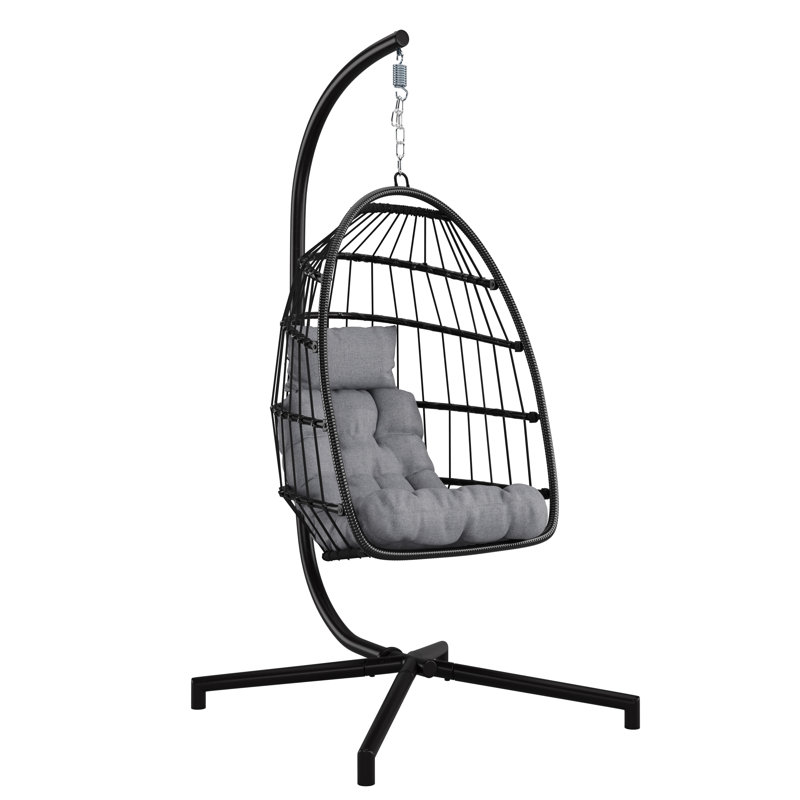Balancelle avec support Treyton, gris