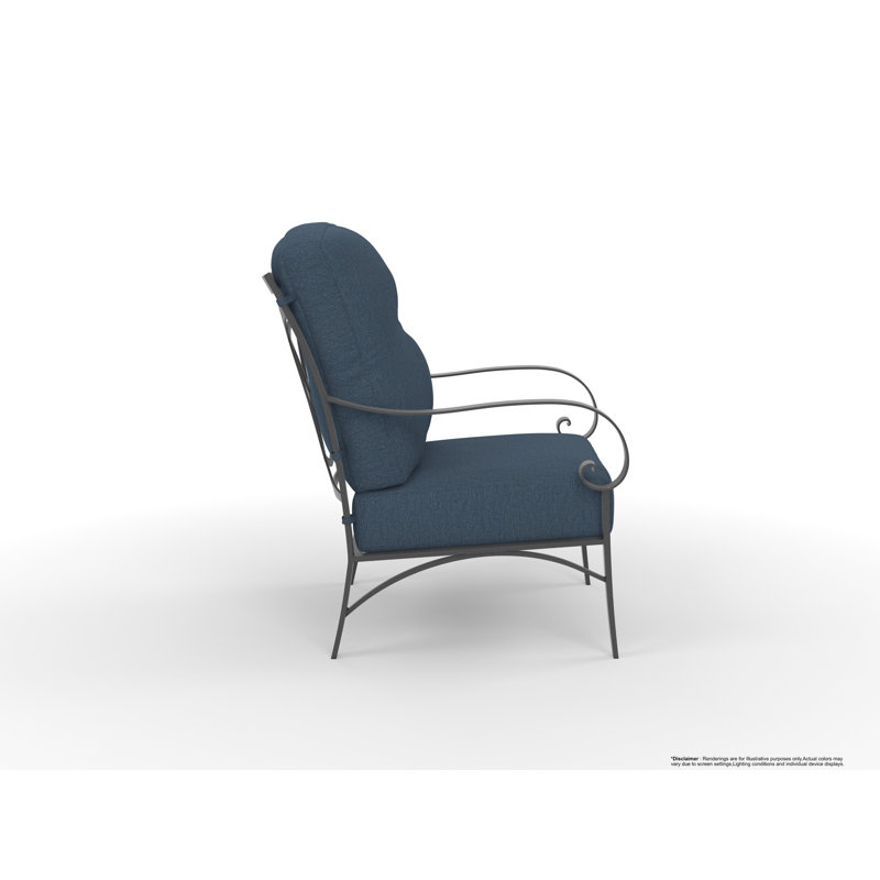 Pasadera Outdoor Lounge Chair, Trax Sequoia, Carbon Black