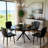 Round Dining Table, 39 Inch Small Round Dining Table For 4-5, Circle Dinner Table With Heavy-Duty Metal X Base, Round Kitchen Tables For Small Space, Dining Room, Living Room-2130673710