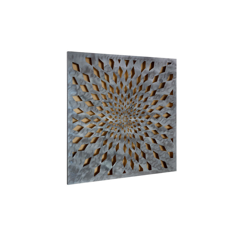 Handmade Industrial Abstract Wall Decor on Metal