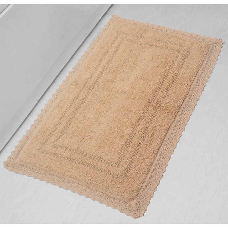 Tapis de bain réversible 100% coton Opulent Bathmat, l 24 po x L 40 po, Lin