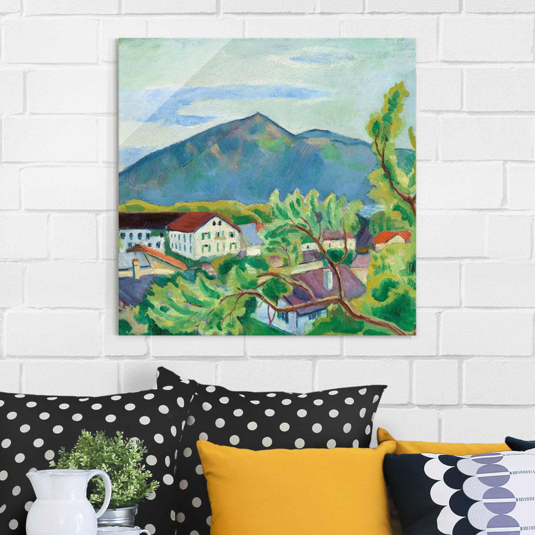 Glasbild Spring in Tegernsee von August Macke