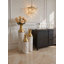 Grand vase de sol décoratif en métal émaillé, lot de 3