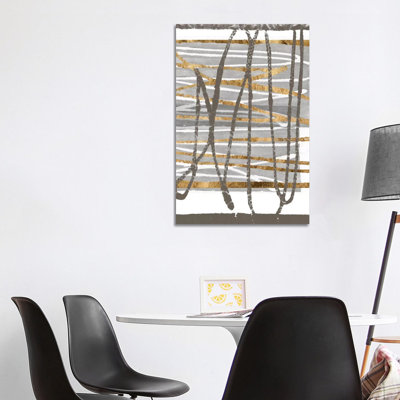 Golden Thread II by Jennifer Goldberger - Wrapped Canvas Print
