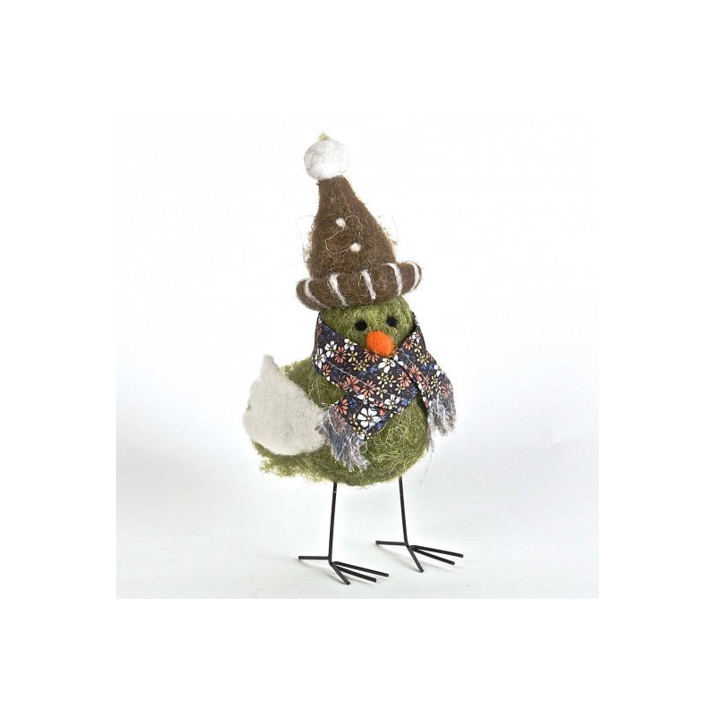 Figurine feutre oiseau Partida