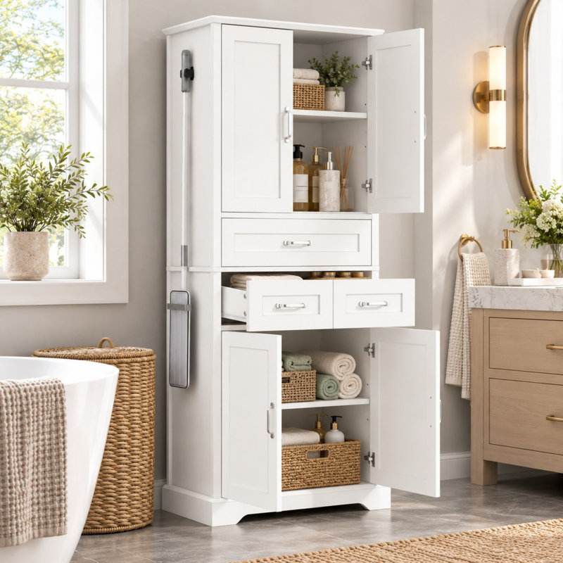 Freestanding Linen Cabinet