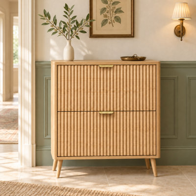Range-chaussures avec tiroirs rabattables, range-chaussures en bois avec rangement caché, pour le couloir et le vestibule