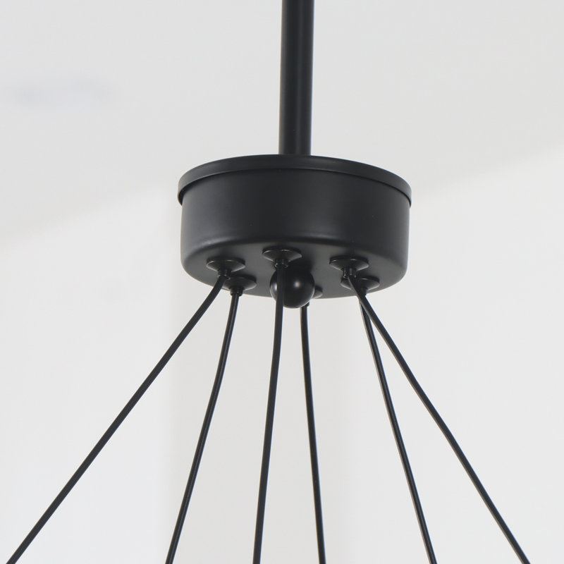 Luminaire suspendu pour îlot de cuisine avec télécommande pour plafonds hauts Maleea , H 25,7 po x l 23,6 po x P 23,6 po