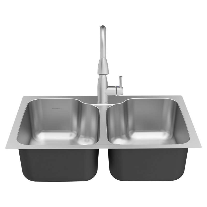 33'' L Double Bowl Stainless Steel Kitchen Sink