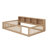 Floor Bed With Storage Cabinets And USB Ports-957043587