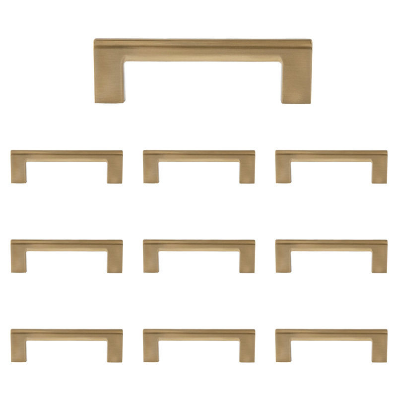 Vail 4" Satin Brass Bar Pull Multipack, Satin Brass, 4"