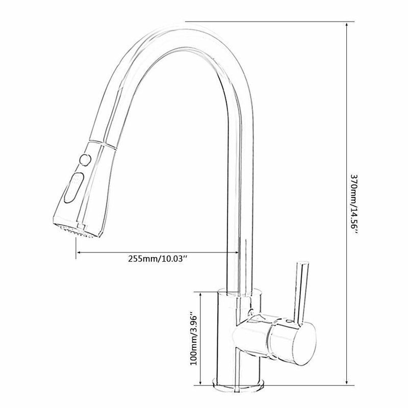 Belfry Kitchen Bauerle Pull Out Kitchen Faucet