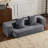 Multi-Functional Convertible Sectional Sofa with Fold-Out Bed & Ottoman Stools - Compact Chenille Couch for Small Spaces, Home Office, & Guest Rooms?-213685880