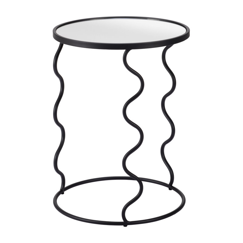 Table de bout avec plateau en verre