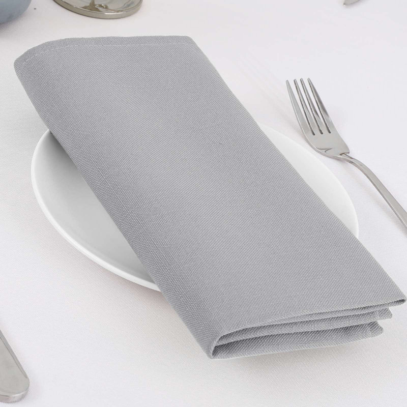 Ensemble de 12 serviettes de table en lin texturé en lin (18 po x 18 po) imperméables, très douces, épaisses, réutilisables et durables avec bords ourlés pour les mariages et pour un usage quotidien