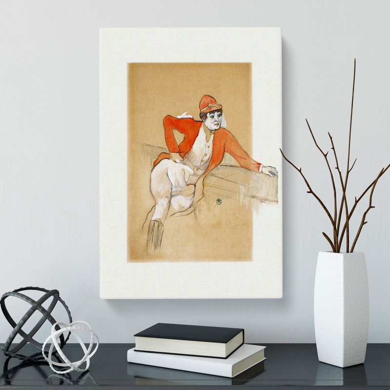 La Macarona by Henri De Toulouse-Lautrec - Wrapped Canvas, 50cm H x 35cm W x 3cm D