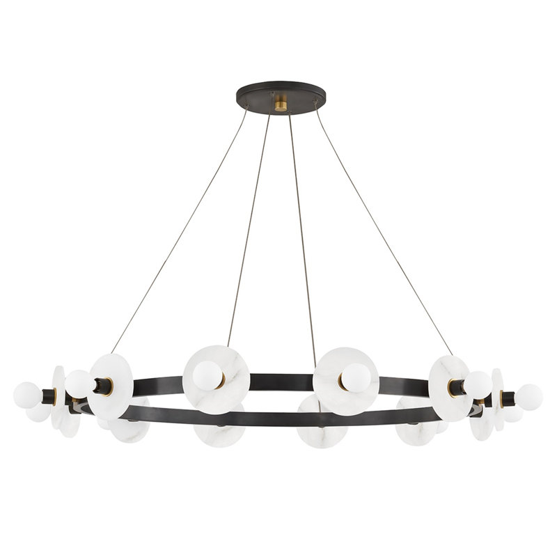 Austen 12 - Light Chandelier, Aged Old Bronze