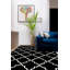 Tapis noir / blanc Ikat-803165220