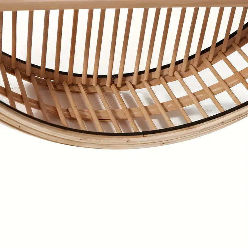 Ameia 3 Piece Circle Bamboo Floating Shelf
