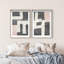 Placed together set Shadowbox Abstract Print by Oliver Gal, Black Frame, 10 x 15-600909240-600909243