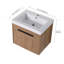 Meuble-lavabo 24 po avec comptoir, lavabo en résine, portes à fermeture douce
