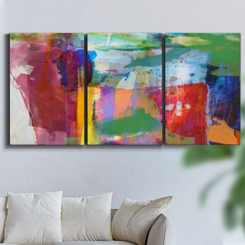 " Infinity Beach " 3 - Pieces, 36" H x 72" W x 2" D