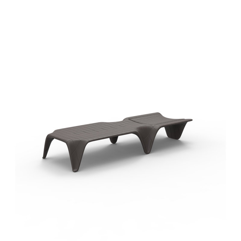 Outdoor Chaise Lounge, Bronze