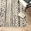 Tapis géométrique ivoire en polypropylène tissé à la machine Basurto-1493873796