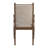 Cipolla Wood Finish Beige Fabric Arm Chair-105513479