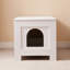 Enceinte de litière polyvalente pour chat avec porte cachée et fonctions multiples