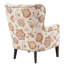 Chaise d'appoint en bois massif, finition, coussin de siège amovible, aspect de résistance au poids de 300 lb, et roulement en lin