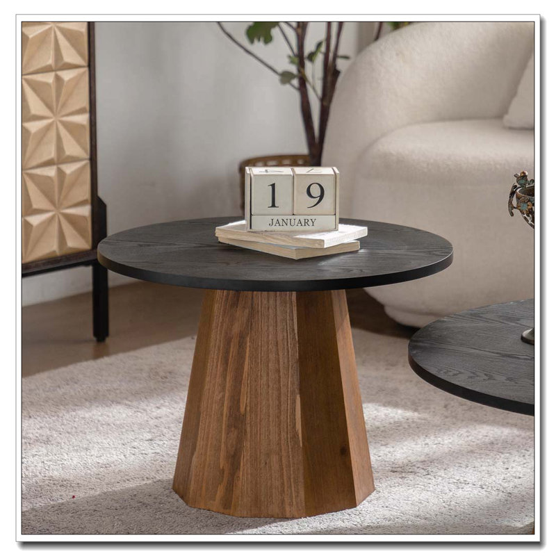 Table basse ronde en bois
