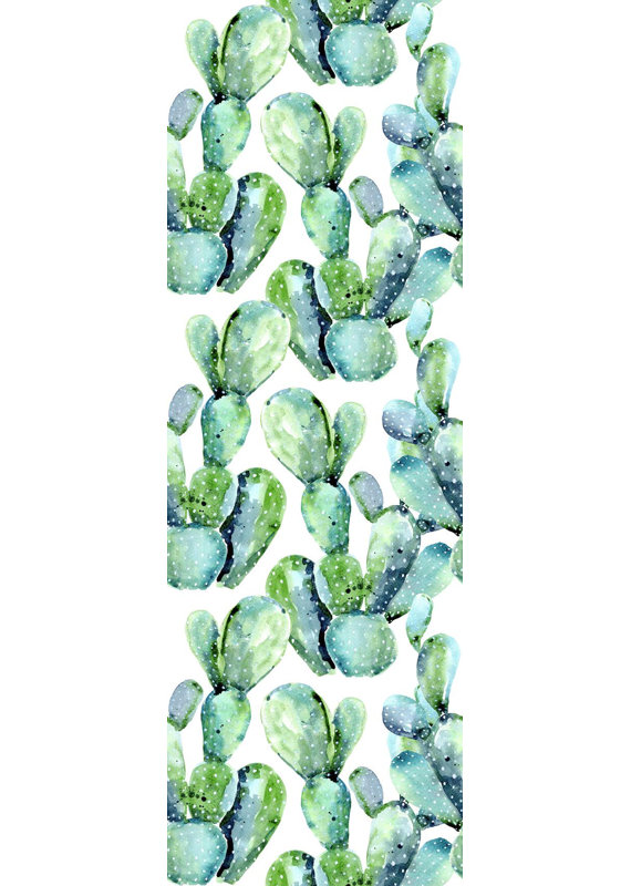 Rouleau de papier peint adhésif Dendy Cactus L 4,17 pi x l 25 po
